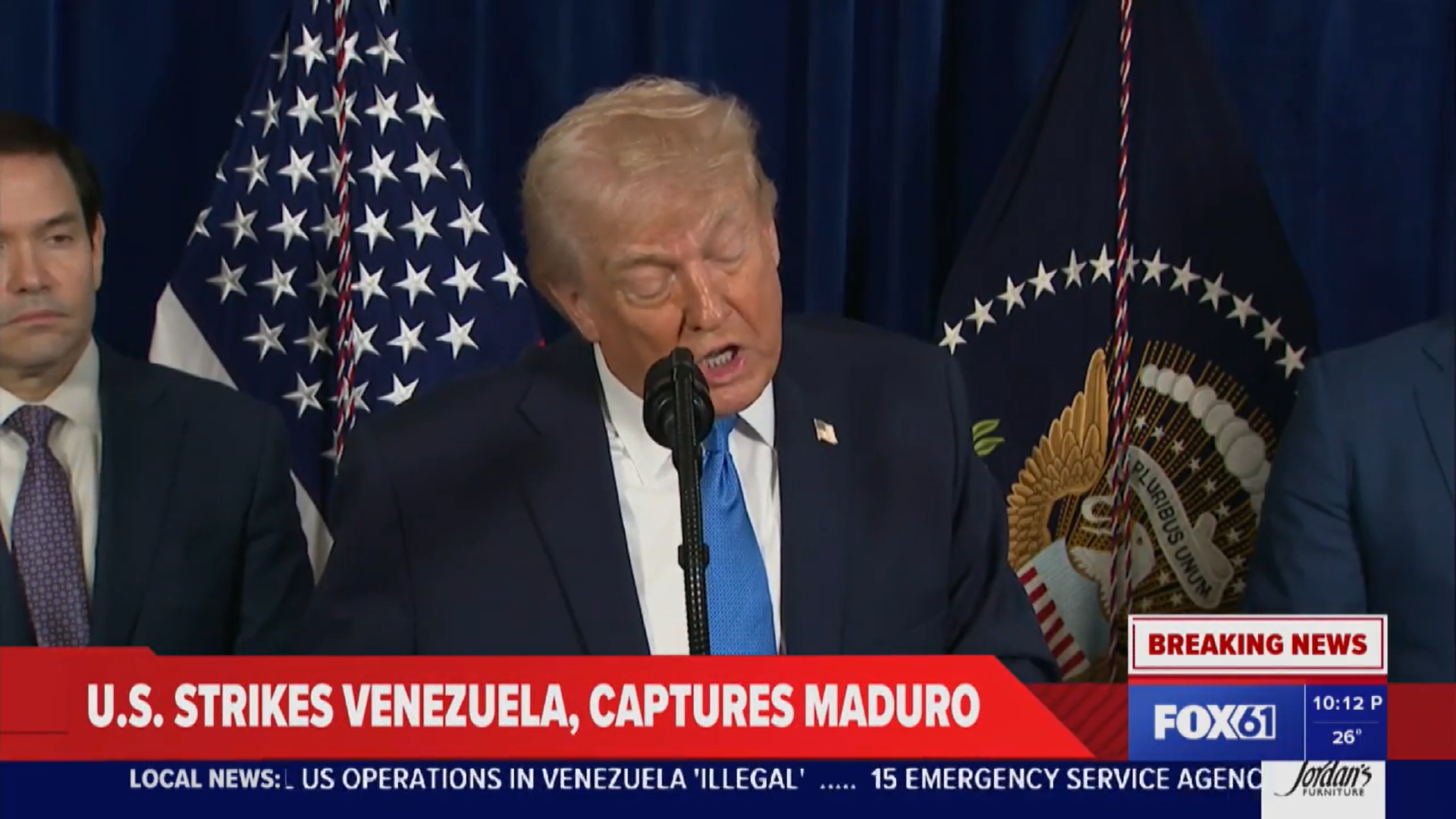 FOX61 NEWS AT 10 | U.S. STRIKES VENEZUELA